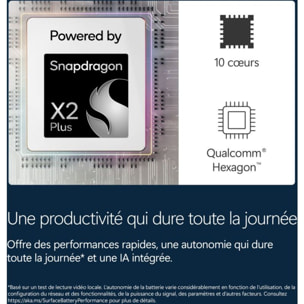 PC Hybride MICROSOFT SURFACE PRO 12e PLATINE 13" Tactile Snapdragon X plus 16 Go RAM LPDDR5x SSD 512 Go Copilot+PC