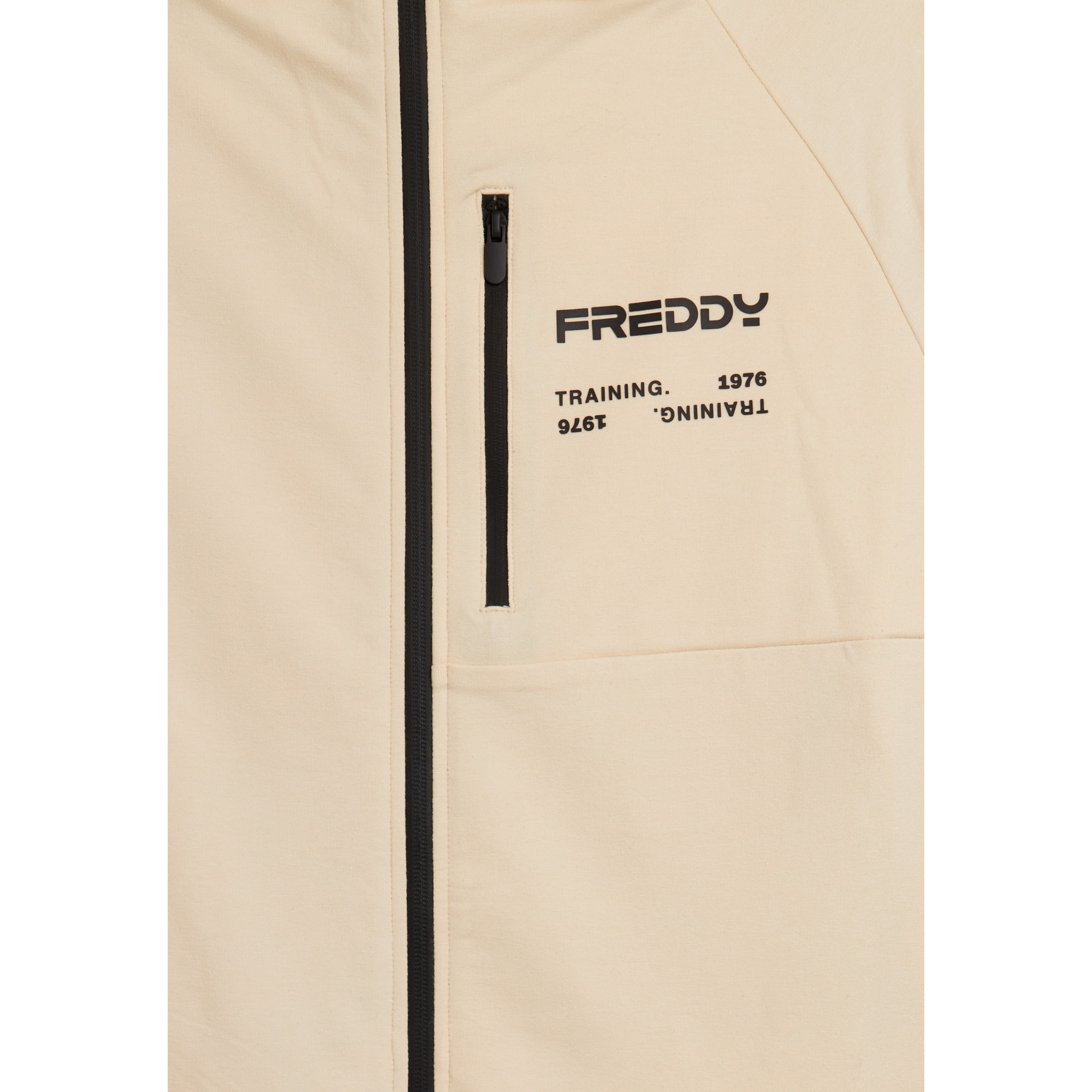 Tuta uomo in cotone Interlock con cappuccio e zip