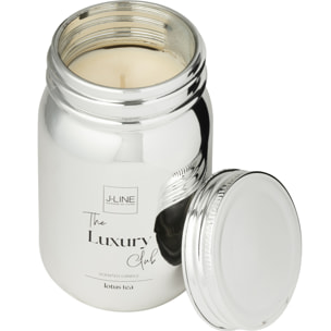 J-Line bougie parfumée Bocal - verre - argent - 69H