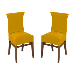 COPPIA COPRISEGGIOLA MAGIC TINTA UNITA SENAPE