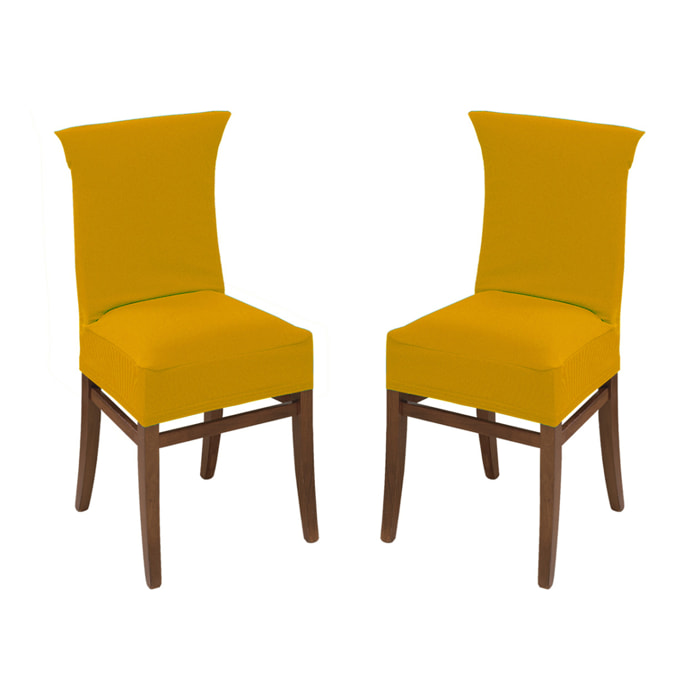 COPPIA COPRISEGGIOLA MAGIC TINTA UNITA SENAPE