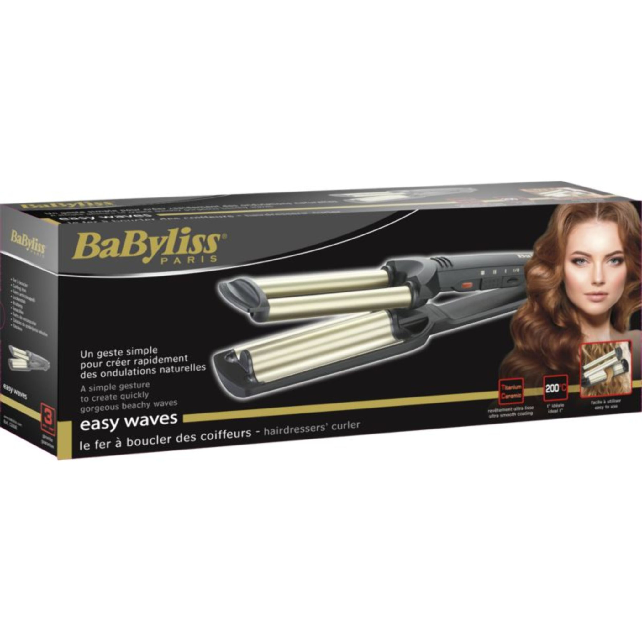 Fer à boucler BABYLISS C260E Easy waves