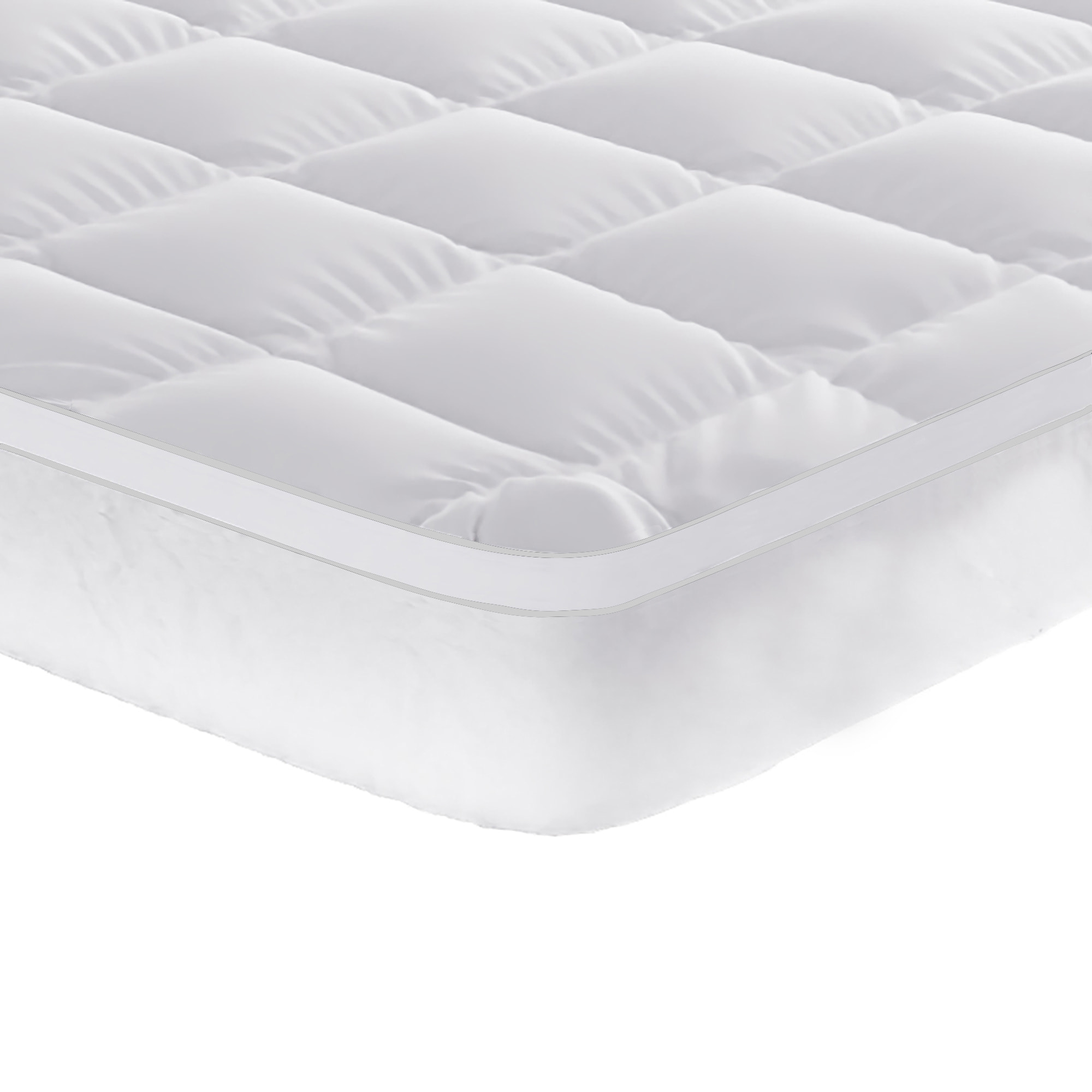 TOPPER MORFEO TRAPUNTATO CON FASCIA COPRIMATERASSO