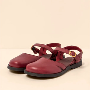 Sandalias N5874 SOFT NAPPA BURDEOS/ ARENISCA color Burdeos