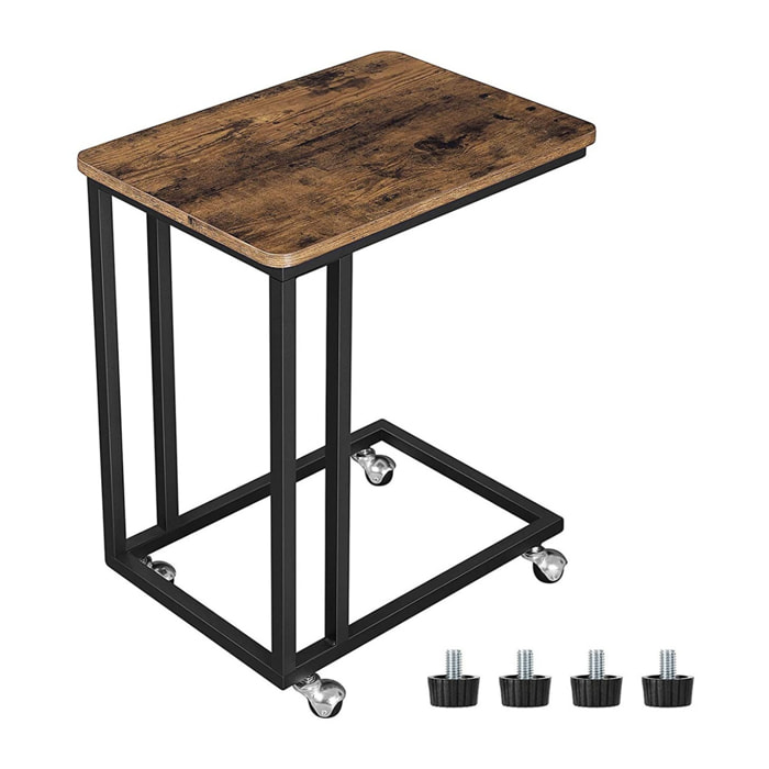 Tavolino da salotto mobile LNT50X in stile industriale