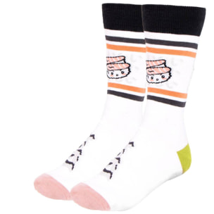 Calcetines diseño otaku blancos