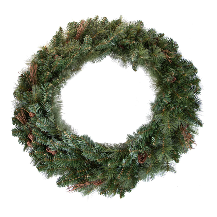 Corona natalizia - Pezzi 1 - 90xH23x90cm - Bianchi Dino SpA