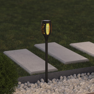 Balise d extérieur solaire "Lita" noir H50cm