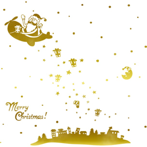 Sticker Ambiance merry christmas - or - Autocollants adhésifs noël - décoration fêtes