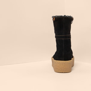 Botas N5923 SILK SUEDE BLACK / DOLMEN color Black