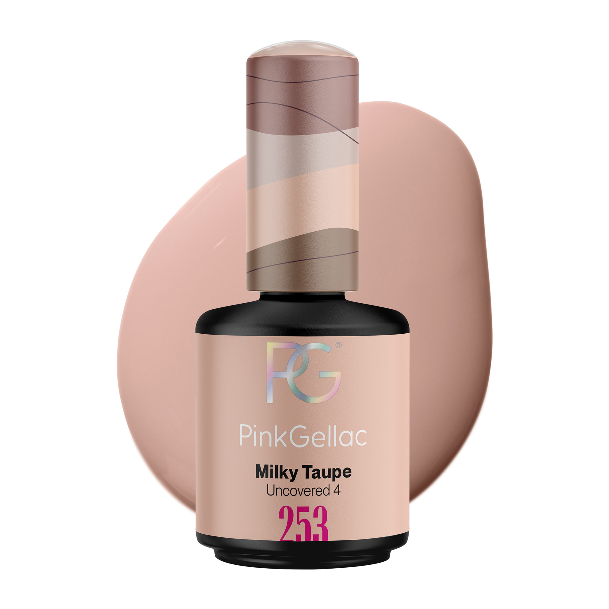 Vernis semi-permanent - 253 Milky Taupe - 15 ml