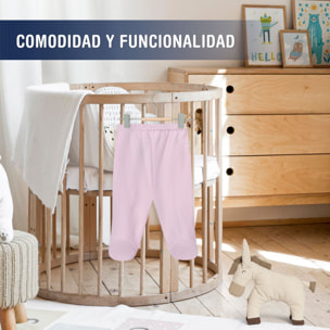 Polaina bebé algodón con pies invierno