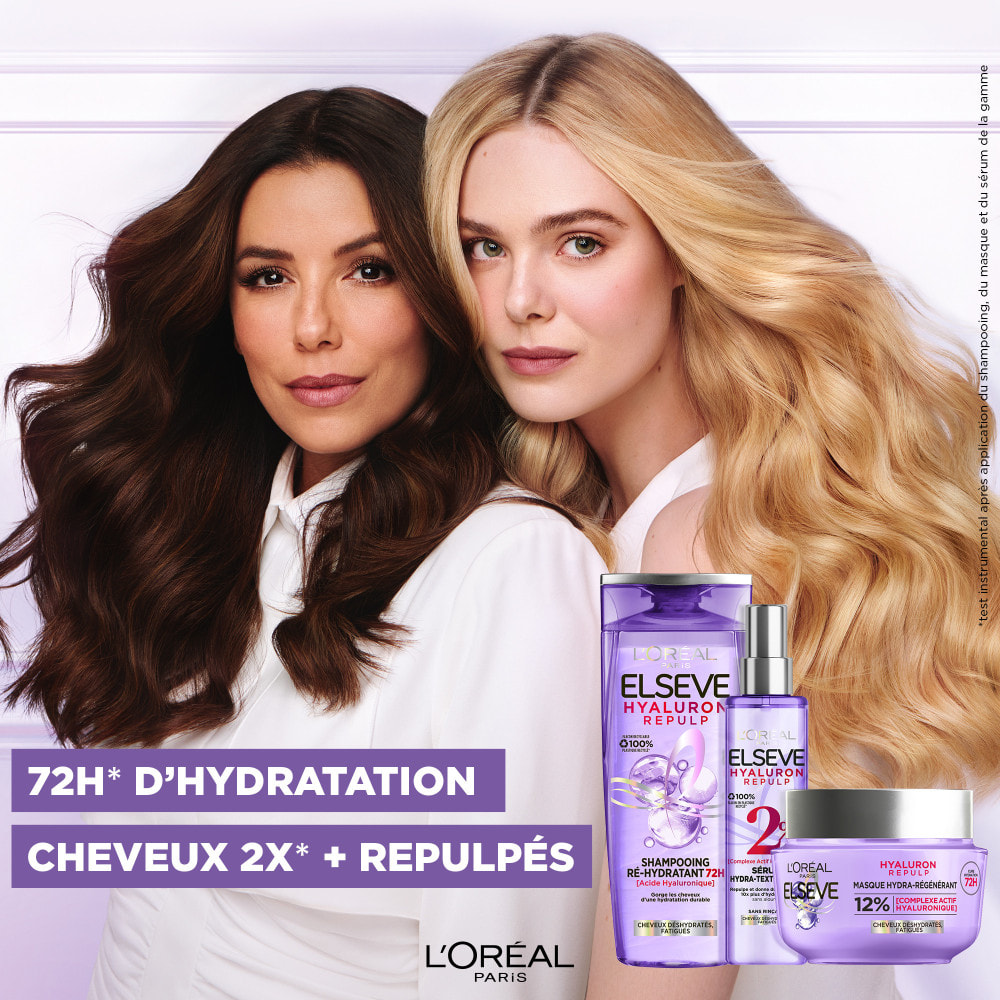 L'Oréal Paris Elsève Hyaluron Repulp La Routine des Cheveux Déshydratés