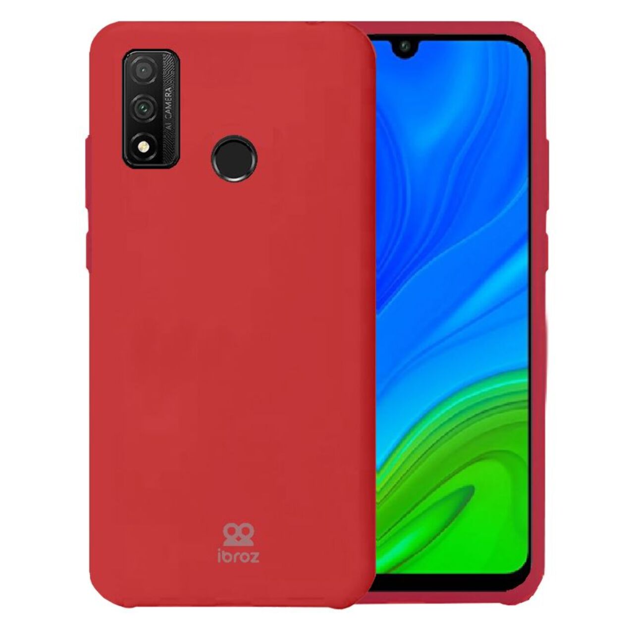 Coque IBROZ Huawei P Smart 2020 Silicone rouge