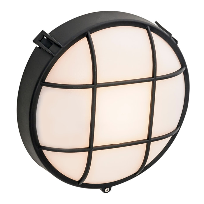 Forlight Fond plafón de pared exterior para bombilla E27 en color negro