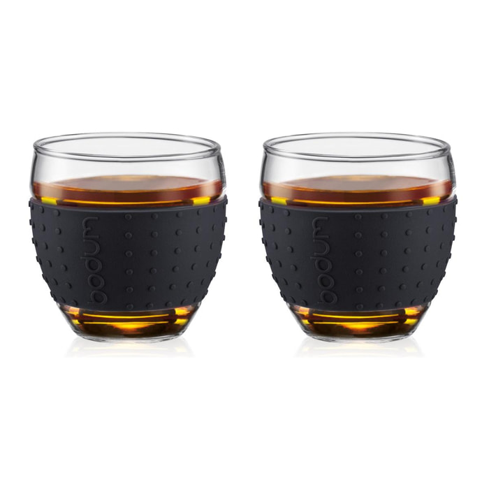PAVINA: Set 2 verres, 0.35 l, bande en silicone 0.35 L