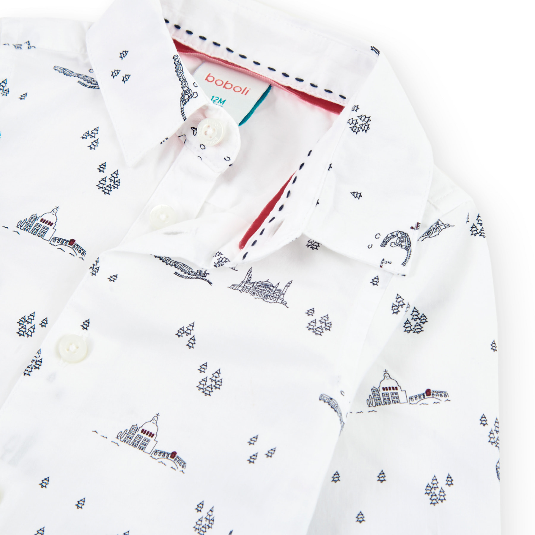 Camisa popelín "Orient Express" de bebé