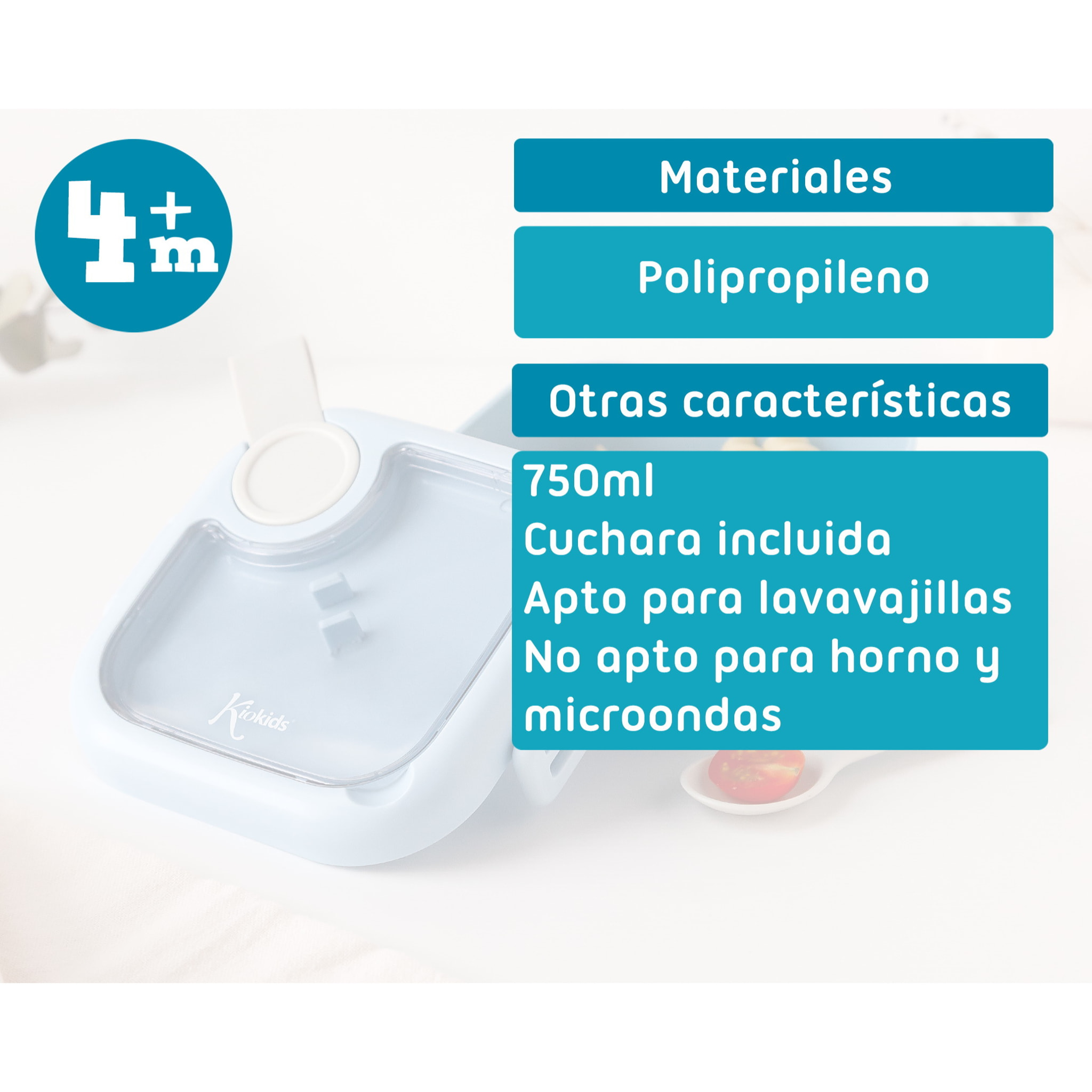 CAJA AMUERZO AZUL CON CUCHARA GRIS