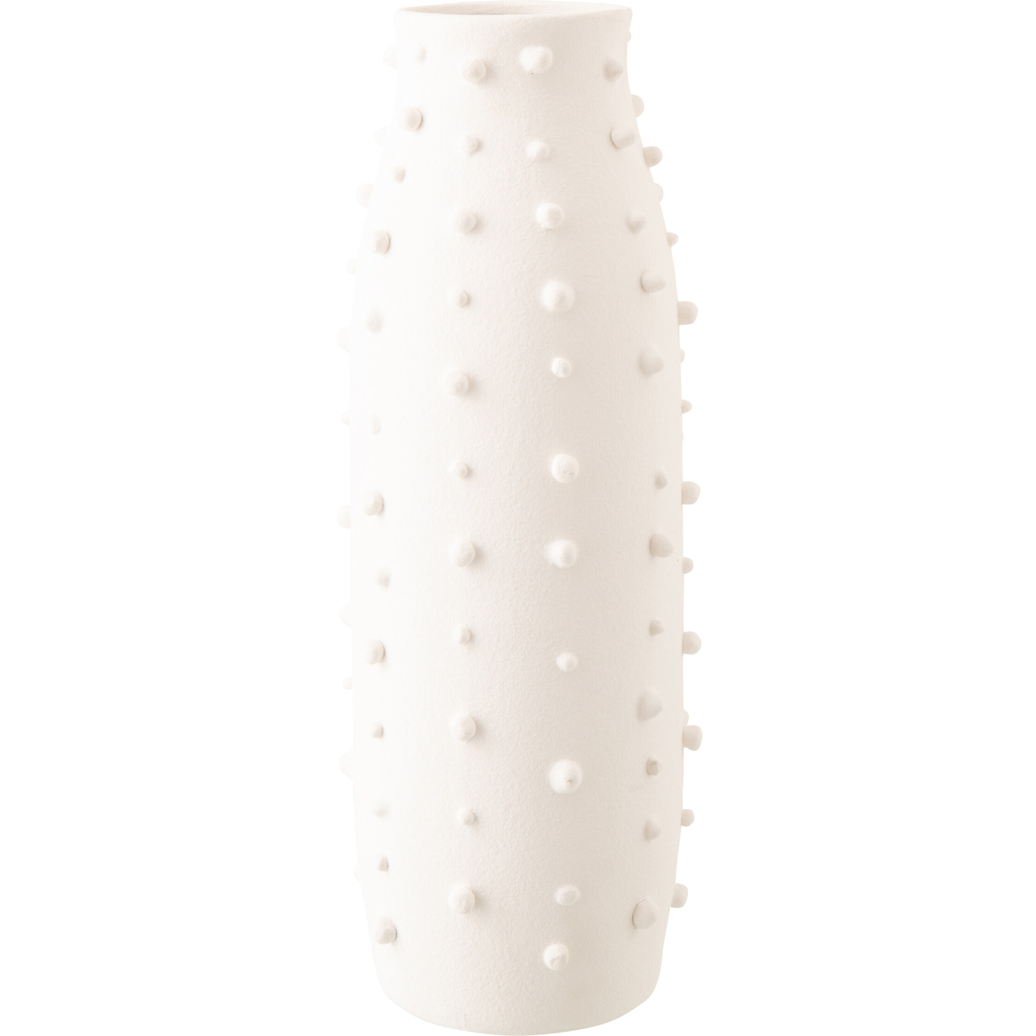 J-Line Vase Ruby Pois - grès - blanc - large