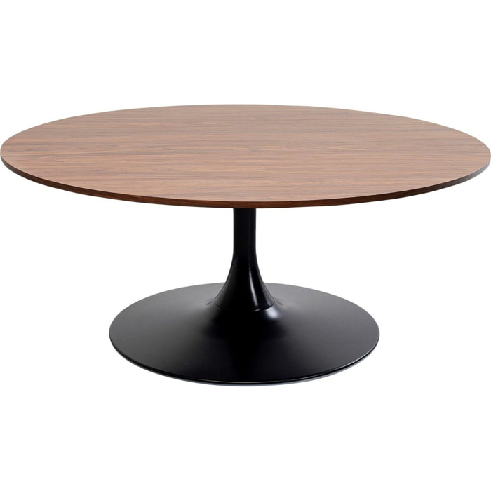 Table basse Schickeria 110cm noyer et noire Kare Design