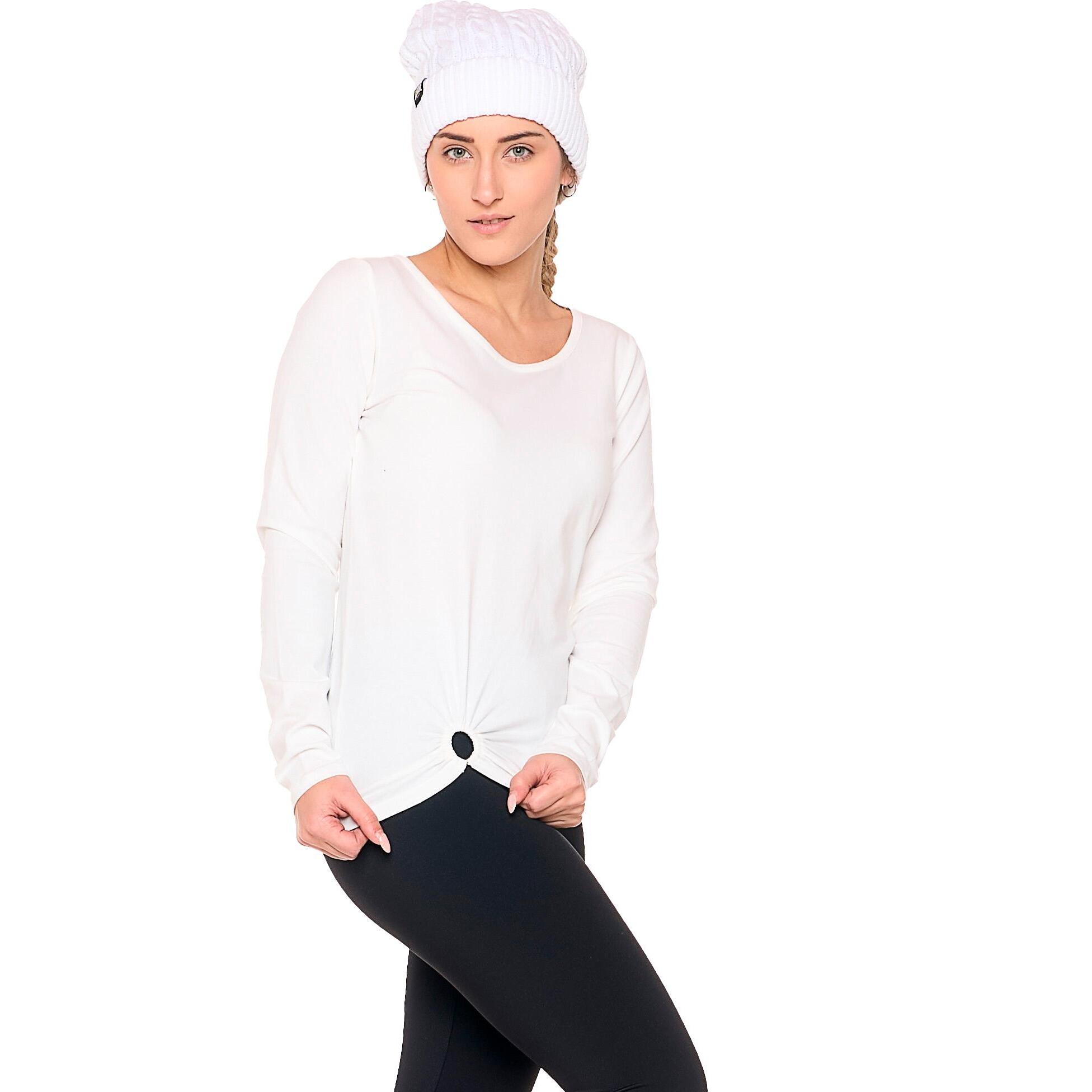 Camiseta de manga larga para mujer "Anillo Negro"