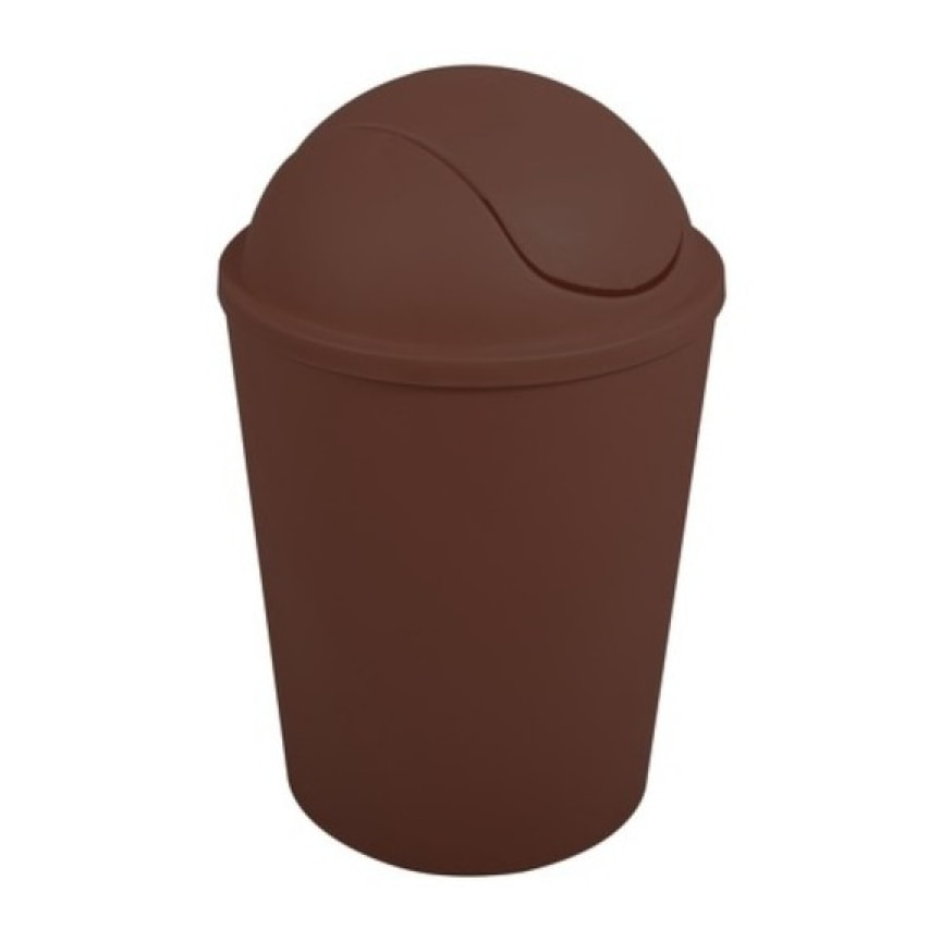 Poubelle à bascule AKO 5,5L Marron Chocolat MSV