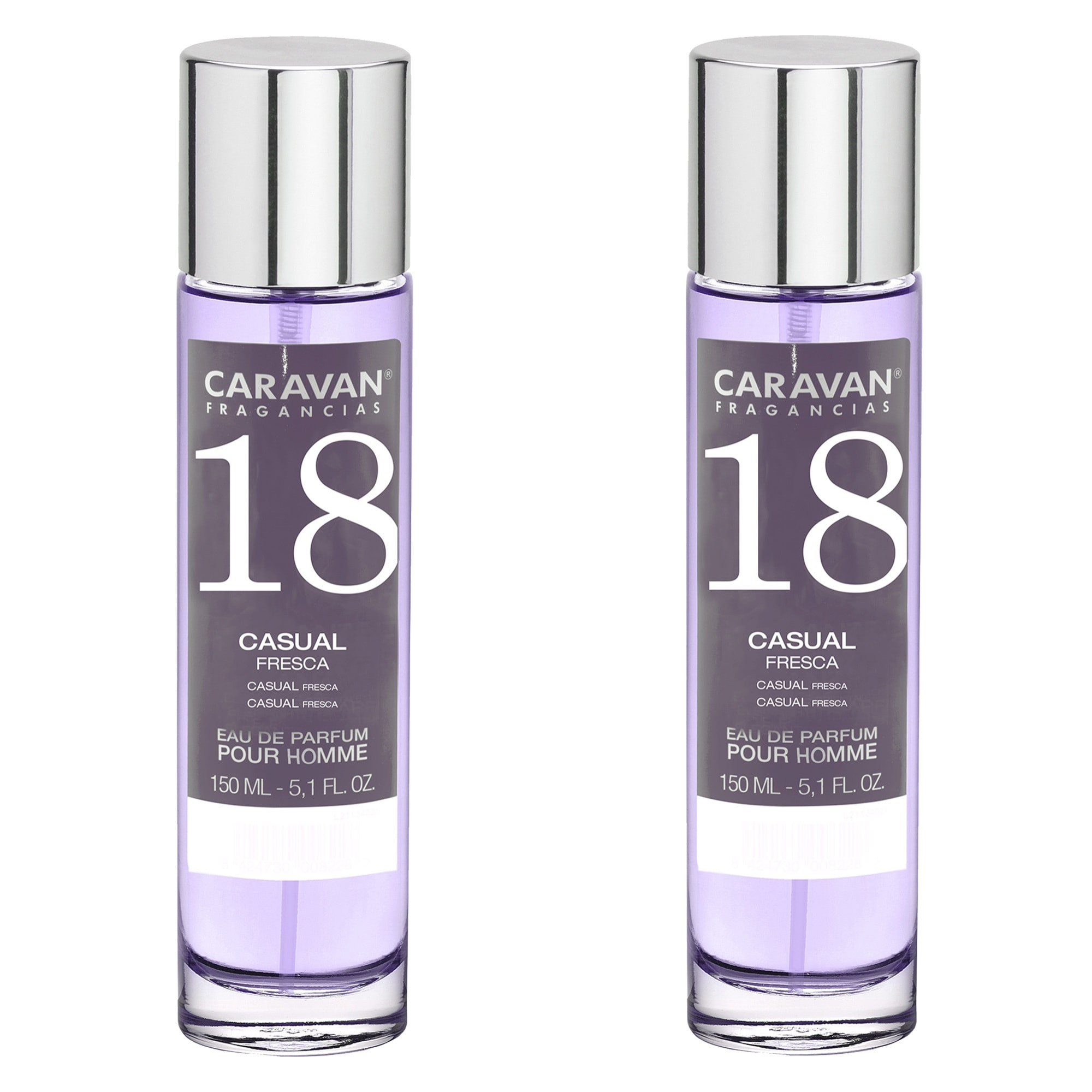 Caravan fragancias set de 2 frascos perfume de hombre nº18, de 150 ml
