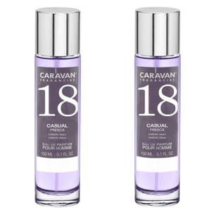 Caravan fragancias set de 2 frascos perfume de hombre nº18, de 150 ml