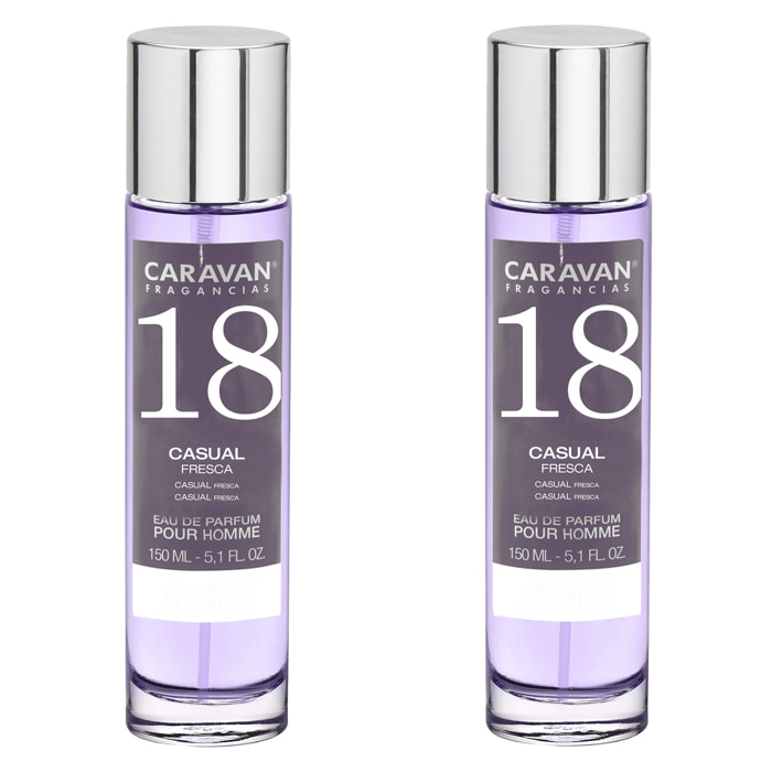 Caravan fragancias set de 2 frascos perfume de hombre nº18, de 150 ml