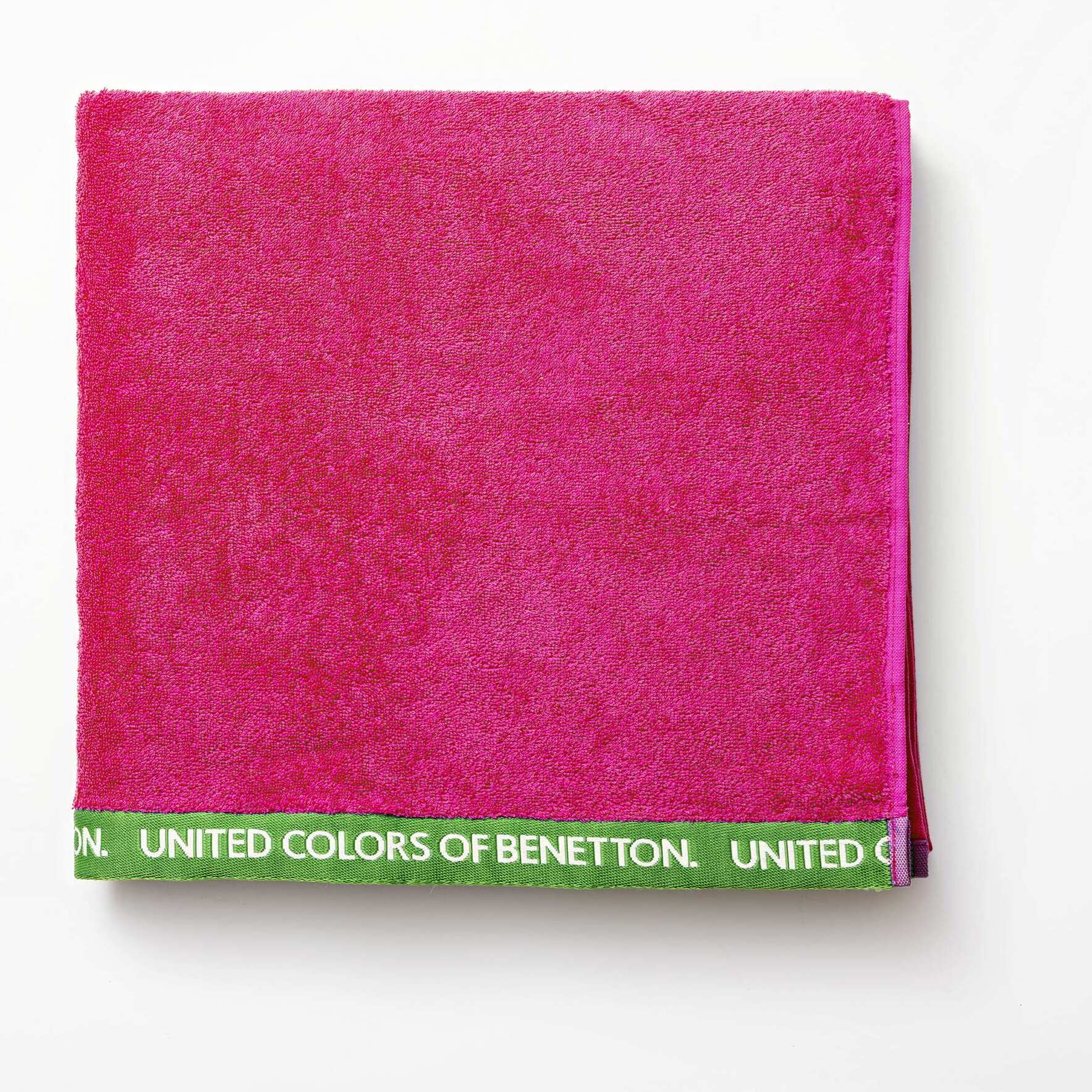 Toalla 90x160 algodón orgánico 450gsm fucsia benetton