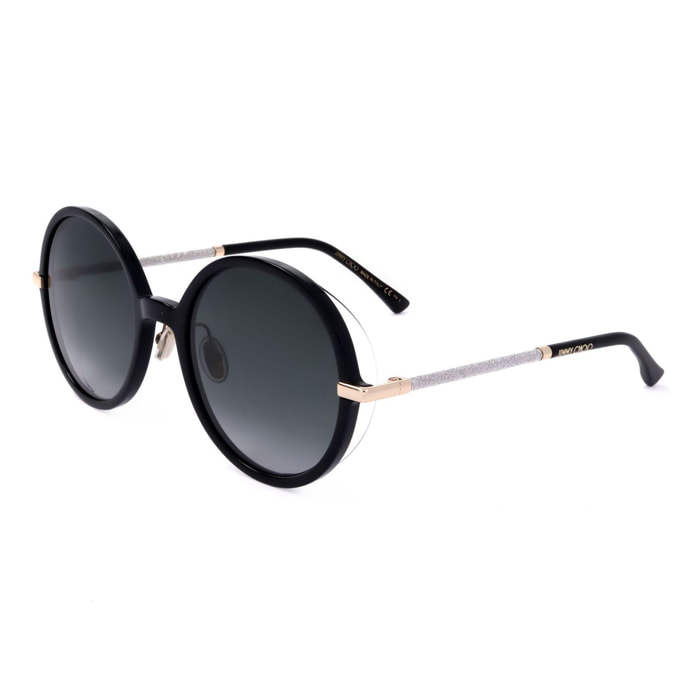 Jimmy Choo - Lunettes de soleil Crystal Glitter - noir - verres : gris foncé