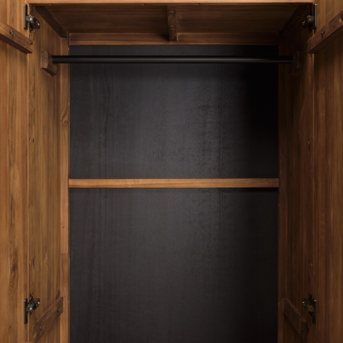 SIXTINE - Armoire 2 portes 80x195cm en bois de teck recyclé