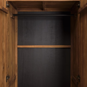 SIXTINE - Armoire 2 portes 80x195cm en bois de teck recyclé