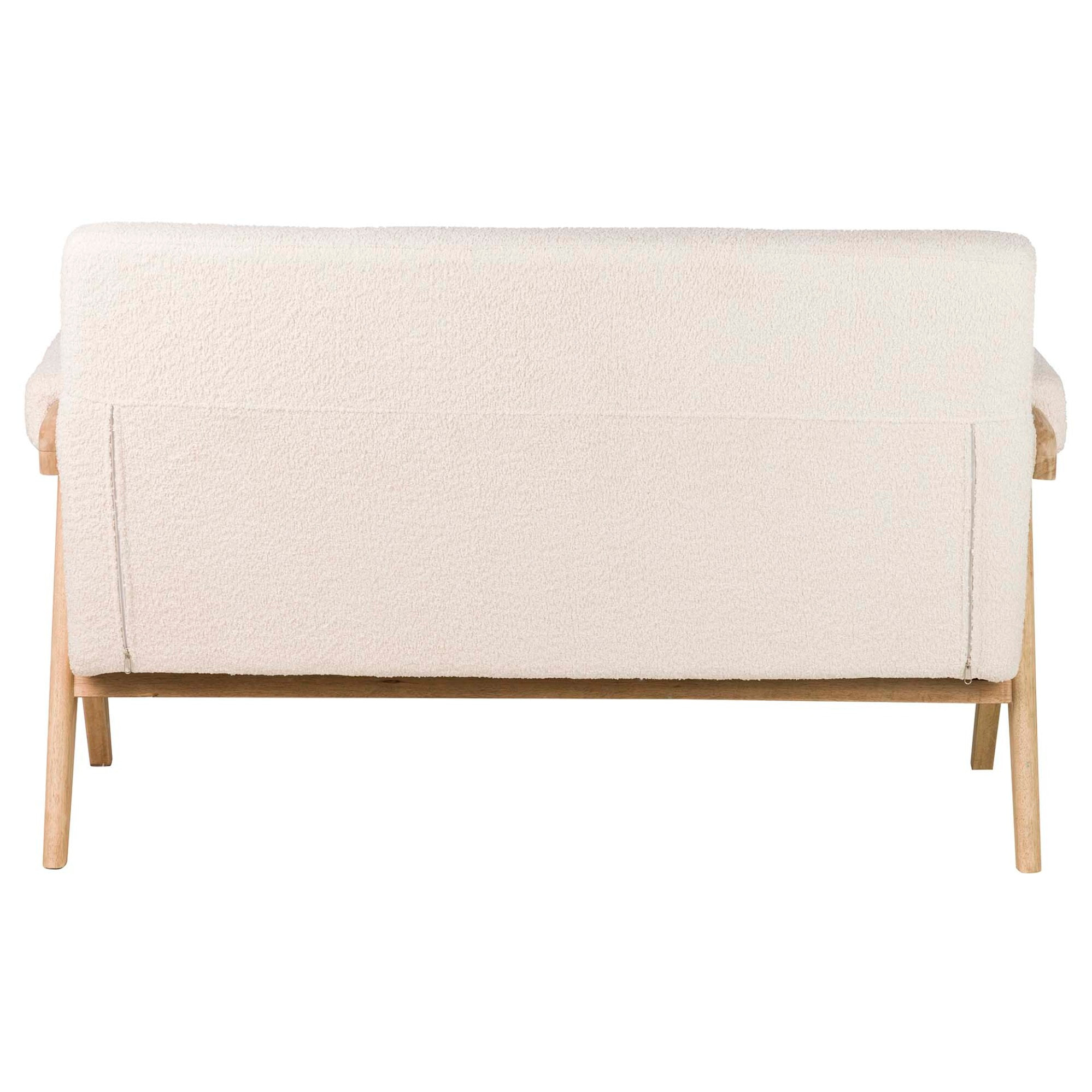 Sofa Boucle Blanco 134x76x85 Cm