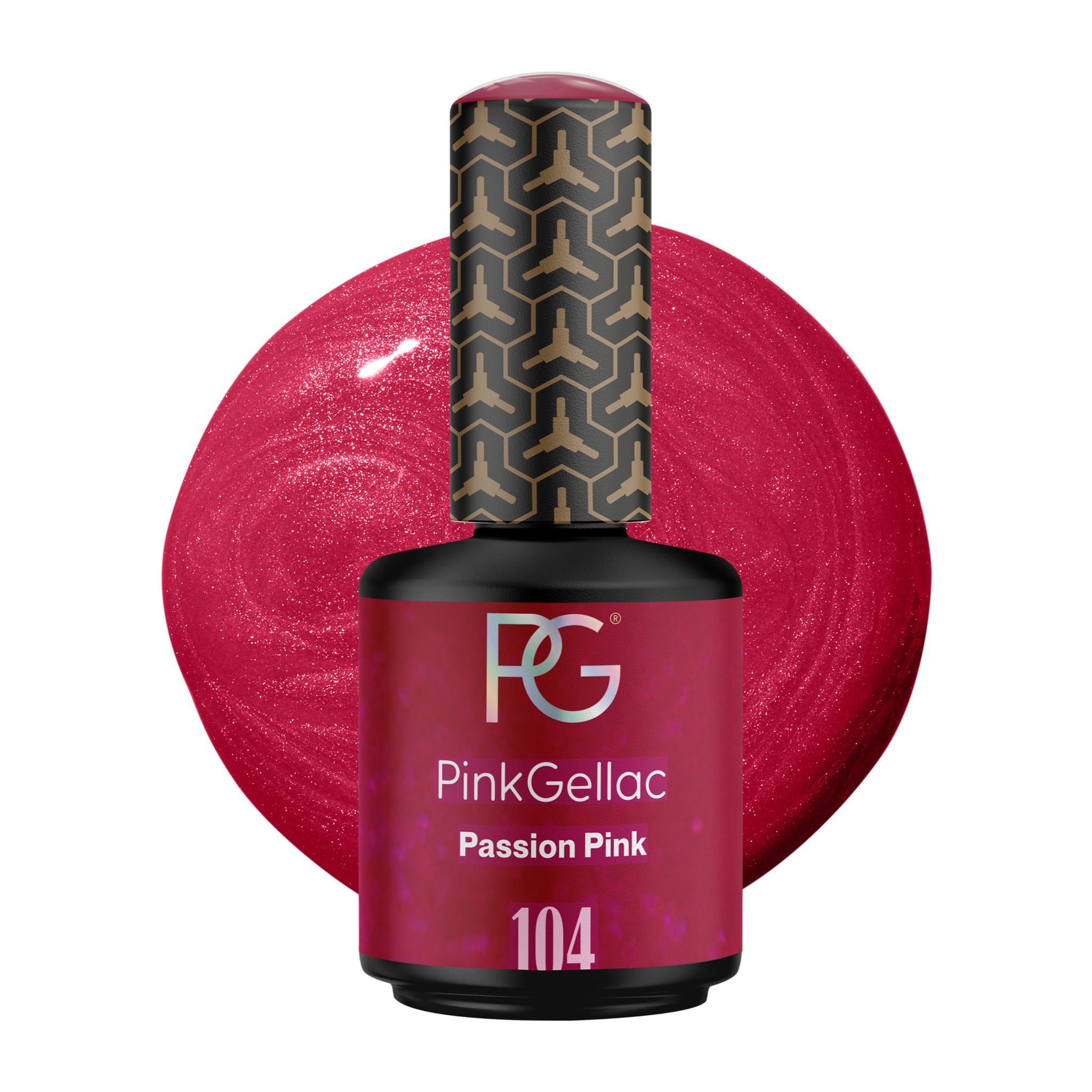 Vernis semi-permanent - 104 Passion Pink - 15 ml