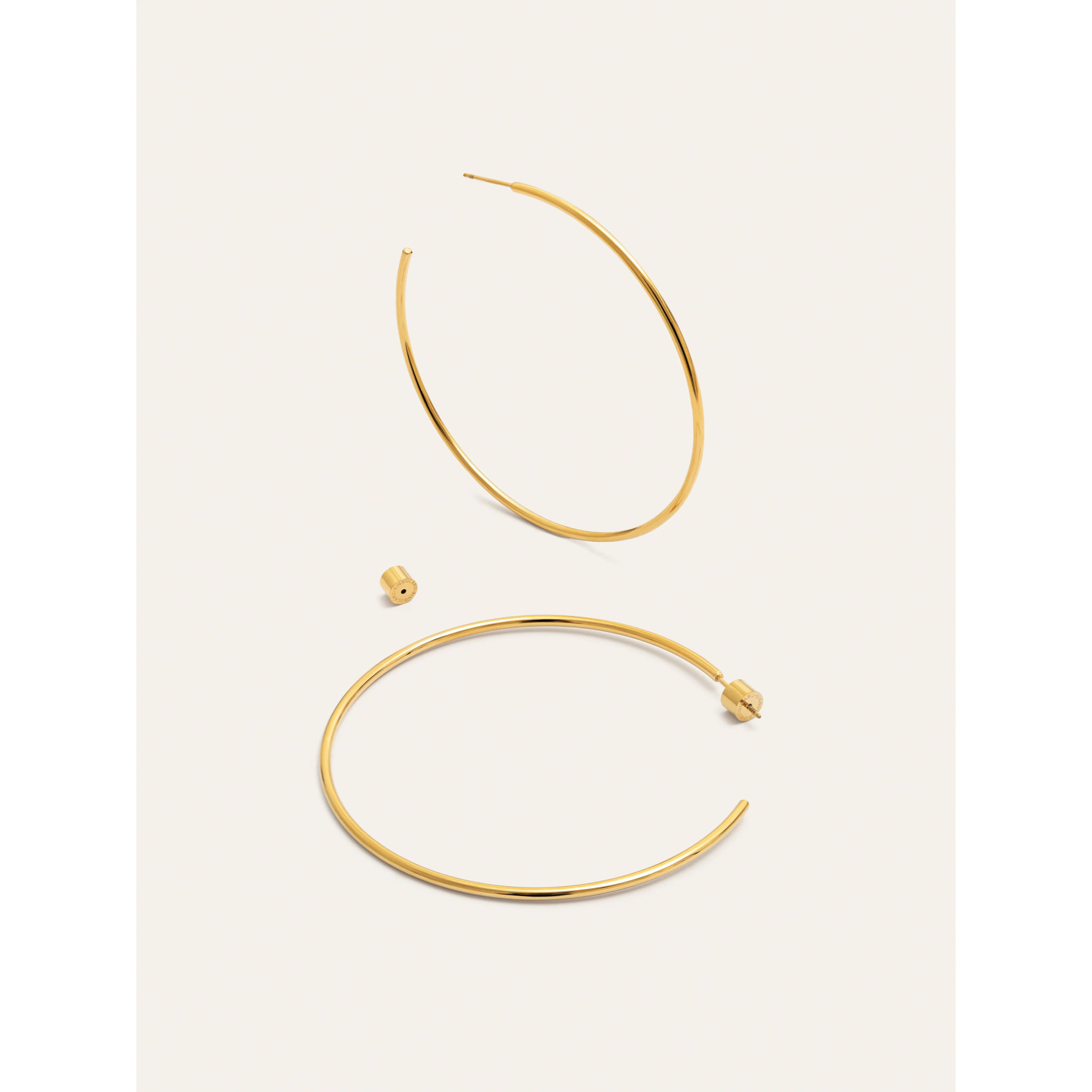 Pendientes Aro Ankara XL Acero Baño Oro