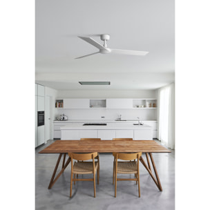 RUDDER L Ventilatore a soffitto bianco/frassino