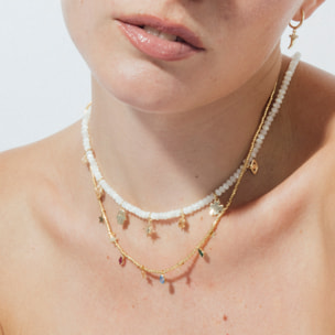 Collar Itza acabado oro amarillo 18k