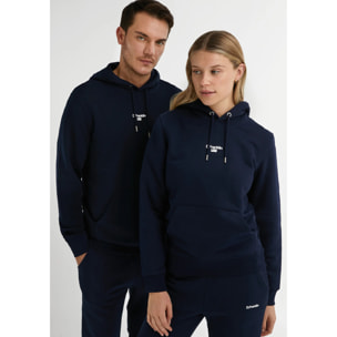 Sudadera Unisex Color Azul Oscuro y Logo Blanco D.Franklin