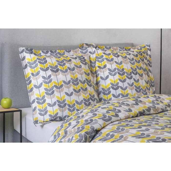 Parure Housse De Couette 3pcs 100% coton 57fils Cabane