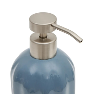 Distributeur de savon Colorama en céramique 450ml bleu