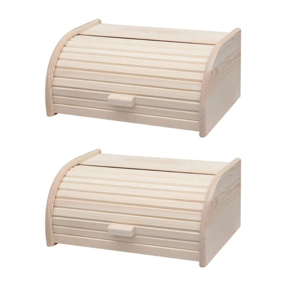 Lot de 2 huches à pain en bois Fackelmann Boissellerie