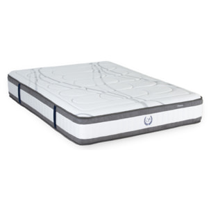 Ensemble Matelas Signature avec Sommier Couleur Bois