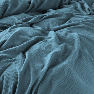 Housse de couette en gaze de coton, SIMPLEMENT GAUFRÉ