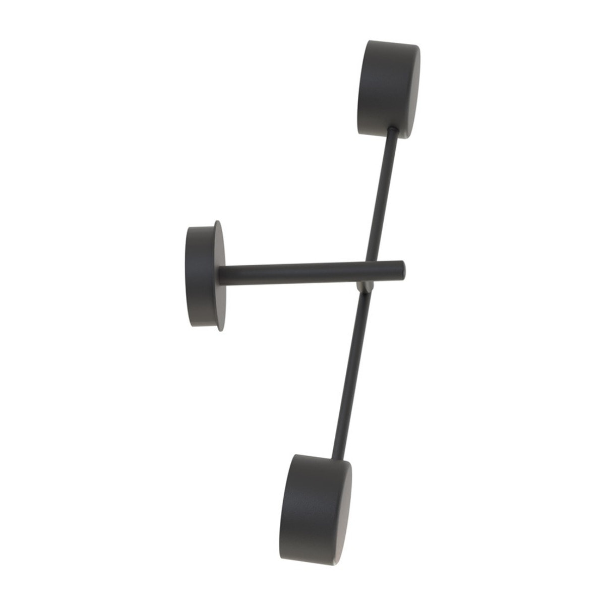 Lampada da parete NATSU in acciaio nero opaco
