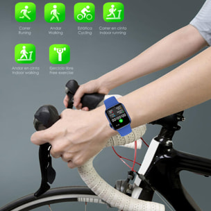 Smartwatch AW20 con notifiche dai social network, modalità sport, cardiofrequenzimetro e ossigeno nel sangue.