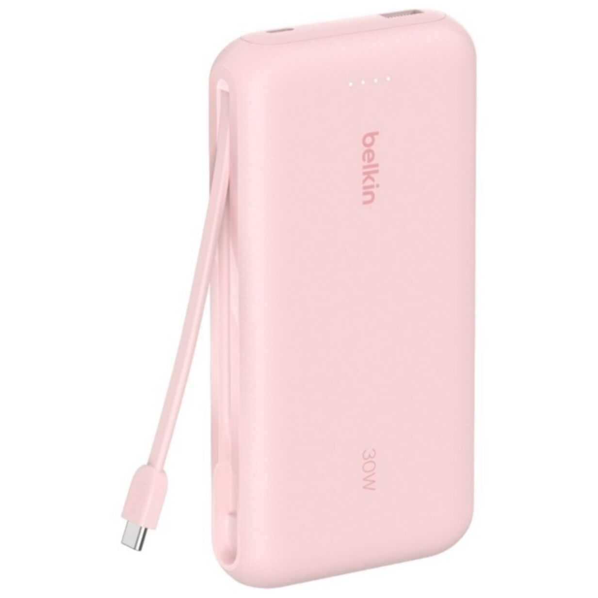 Batterie externe BELKIN 20000 mAh avec cable USB-C intégre pink