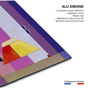 Tableau d'art classique Colds Stripes par Kandinsky Tableau alu Dibond