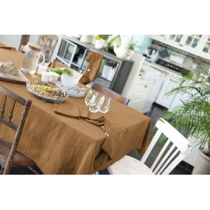 Nappe 150 x 250 cm double gaze de coton gaufrée - 9 coloris - GAIA