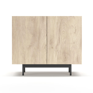 Aparador bajo Printed roble 78x90x34 cm